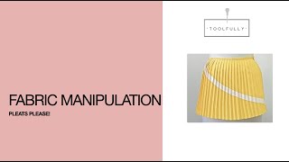 Fabric manipulation how to Pleat [upl. by Daberath]