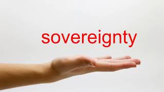 How to Pronounce sovereignty  American English [upl. by Tosch]