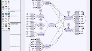 Test dun Modèle Structurel Structural Model Fit  AMOS [upl. by Johnsson]