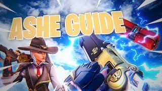 Ashe Guide from a TOP 500 ASHE MAIN SettingsAim GuideTips  Overwatch [upl. by Huberty112]