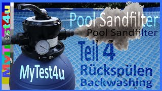 Rückspülen  Backwashing Sandfilteranlage Teil 4 TIP SFP 180 [upl. by Eed]