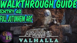 ASSASSINS CREED VALHALLA WALKTHROUGH GUIDE  FULL JOTUNHEIM ARC [upl. by Suiravaj]