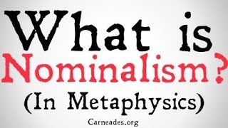 What is Nominalism Universals and Abstracts [upl. by Jesselyn730]