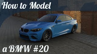 3D Car Modeling Tutorial pt20  Modeling a BMW [upl. by Stasny]