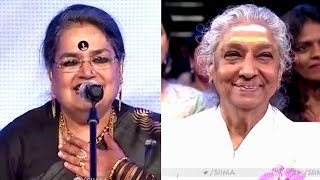 Usha Uthup  Tribute To S Janaki  SIIMA 2016 [upl. by Rodi]