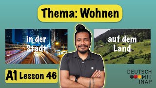 A1 German lesson 46  Thema Wohnen  Fragen und Antworten  Talk about livinghousing [upl. by Duncan]