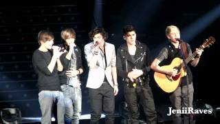 One Direction singing Grenade  Harry acting crazy HD [upl. by Thaddaus]