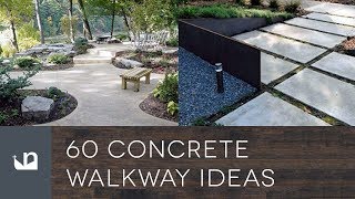 60 Concrete Walkway Ideas [upl. by Enyalahs934]