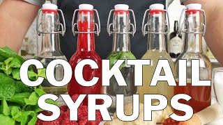 5 x Essential syrups for making cocktails [upl. by Asilaj]