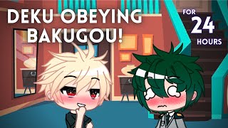 Deku Obeying Bakugou For 24 Hours  Bakudeku BkDk  BNHA amp MHA  Gacha Club [upl. by Cally]