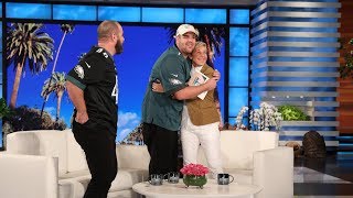 Ellen amp Jon Dorenbos Surprise an Inspiring Philadelphia Eagles Fan [upl. by Chung840]