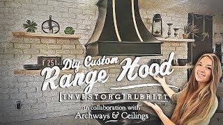 Custom Kitchen DIY Range Hood with Investorgirlbritt [upl. by Mellen12]