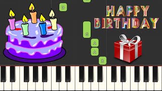 Happy Birthday To You  Super Easy Piano Tutorial [upl. by Eoz]