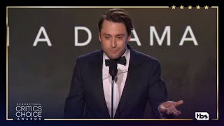 Kieran Culkin Award Acceptance Speech  27th Critics Choice Awards  TBS [upl. by Akenn283]