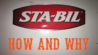 How and Why to use STABIL Fuel Stabilizer Storage [upl. by Otilopih]