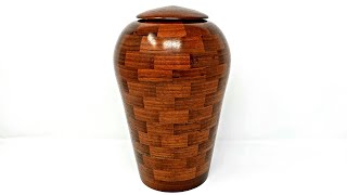 Woodturning a Peruvian Walnut Urn [upl. by Kloster]