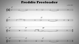 Freddie freeloader  Play along  Bb instruments [upl. by Skipton]