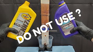 Pennzoil Platinum Engine oil VS Royal purple HPS Full synthetic [upl. by Ellora]