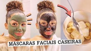 DIY 5 MÁSCARAS CASEIRAS PRA PELE 2 detox iluminadora antioxidante [upl. by Rowley]