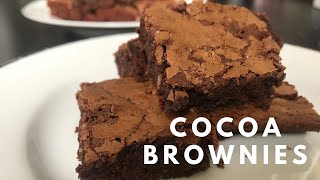 Best Fudgy Cocoa Brownies  Simple Dessert Recipe [upl. by Radcliffe]