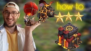 How to 3 star TH10 with Lava and Balloon🔥💀 [upl. by Nayb336]