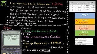 Berekenen inkomstenbelasting box 1  economie uitleg [upl. by Obbard]