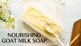 Cold Process Goat Milk Soap Recipe Simple  Beautiful 🌻 [upl. by Sitrik]