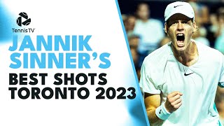 Jannik Sinners INCREDIBLE Shots amp Rallies  Toronto 2023 [upl. by Agan700]