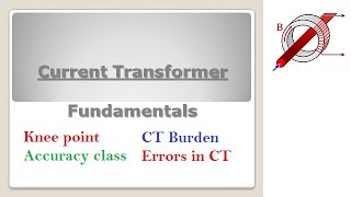 Current Transformer Basics  Accuracy Class Burden Knee Point CT Errors [upl. by Weaver95]