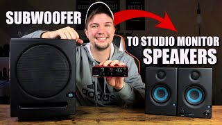 HOW TO Connect a Subwoofer To Studio Monitors  Audio Interface  Does Your Setup Need a Sub [upl. by Elisa995]