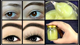 Homemade Serum To Grow Thicker Eyebrows amp EyeLashes In 3 Days [upl. by Terrej]