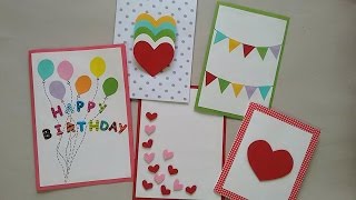 5 Cute amp Easy Greeting cards  Srushti Patil [upl. by Raclima751]