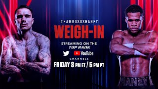 George Kambosos vs Devin Haney  OFFICIAL WEIGHIN [upl. by Tak]