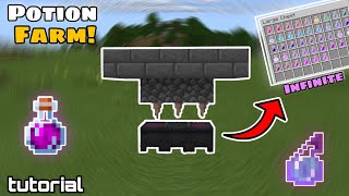 Minecraft Infinite POTION FARM  quottutorialquot [upl. by Christiana]