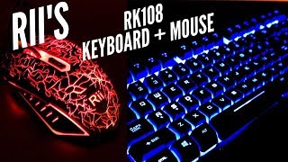 Riis RK108  Best Budget Gaming Keyboard amp Mouse Combo  Only 2499 [upl. by Monjan851]