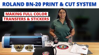 Roland BN20 Print amp Cut System  Making Full Color Transfers amp Stickers [upl. by Vernon]