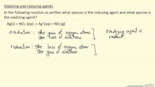 Oxidizing and Reducing Agents Example [upl. by Lough]