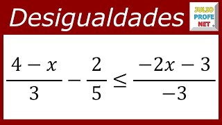 DESIGUALDADES LINEALES  Ejercicio 2 [upl. by Nohsyt]