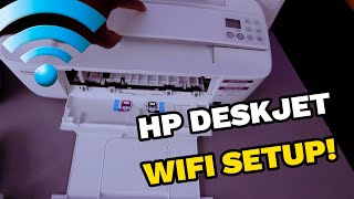 HOW TO DO HP DESKJET 3772 3755 WIFI SETUP [upl. by Mou]