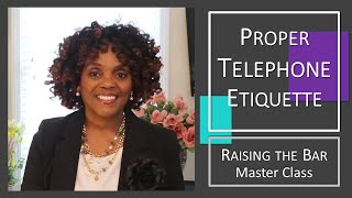 Proper Telephone Etiquette [upl. by Bluefield]