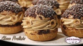 Recette de Choux Pralinés façon ParisBrest [upl. by Hnahym]