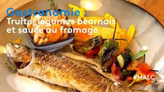 Gastronomie  truite légumes béarnais et sauce au fromage [upl. by Hasile]