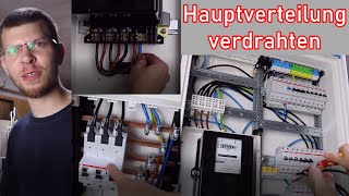 Hauptverteilung verdrahten Sicherungskasten ElektroM [upl. by Osicnarf120]