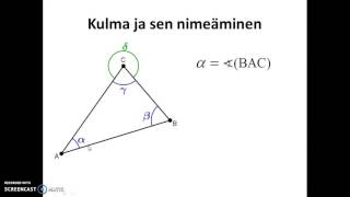 Geometrian peruskäsitteitä [upl. by Narf]