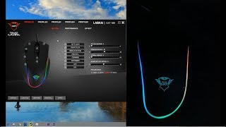 Trust GXT 188 Laban RGB Mouse LED Effects and Gaming Software [upl. by Danyette]