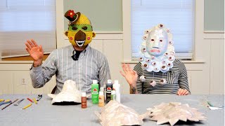 Making Papier Mâché Masks [upl. by Ainaj]