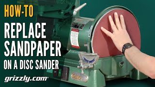 How to Replace Sandpaper on a Disc Sander [upl. by Atenahs134]