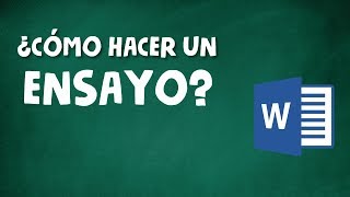 CÓMO HACER UN ENSAYO ACADÉMICO [upl. by Alemaj]