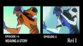 Evangelion episodes 5 and 14 comparison [upl. by Ynohtnaed]