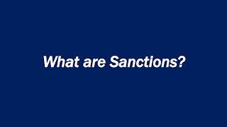 What are Sanctions [upl. by Fulmer]